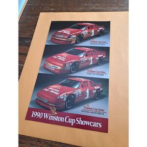 1990 Winston Cup Show Cars Spec Card Chevrolet Ford Pontiac NASCAR Promo RJR